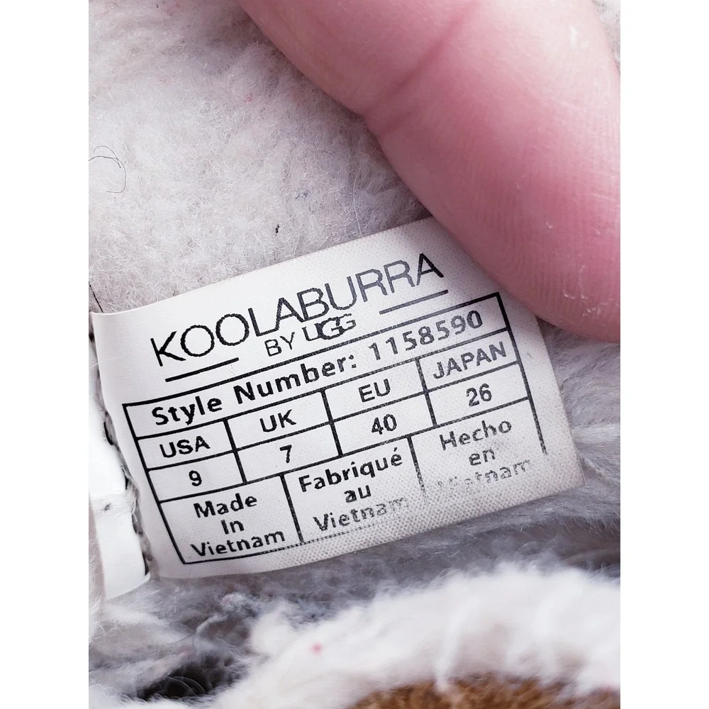 Koolaburra by UGG Koola Ultra Mini Platform Boot Chestnut Suede Shearling Size 8